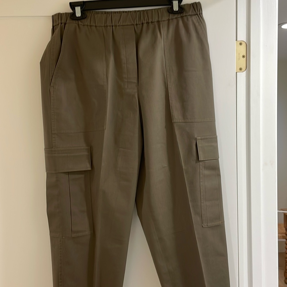 Draw String Dark Cargo Pants - image 1